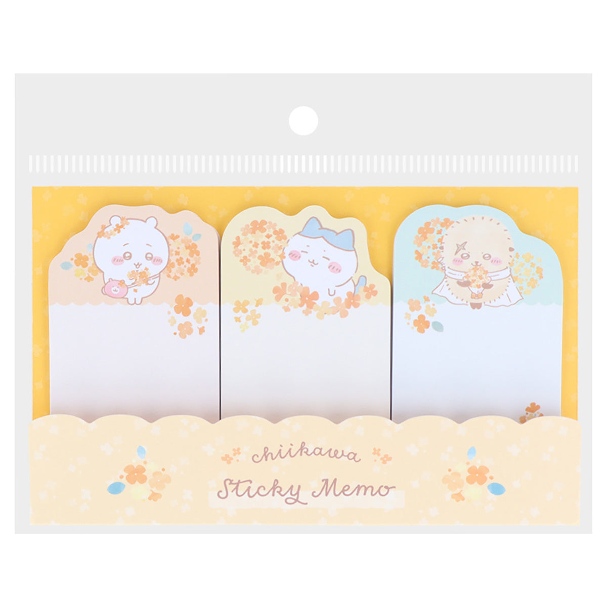 吉伊卡哇 切割便條紙（橙色） ちいかわ ダイカット付箋（オレンジ）