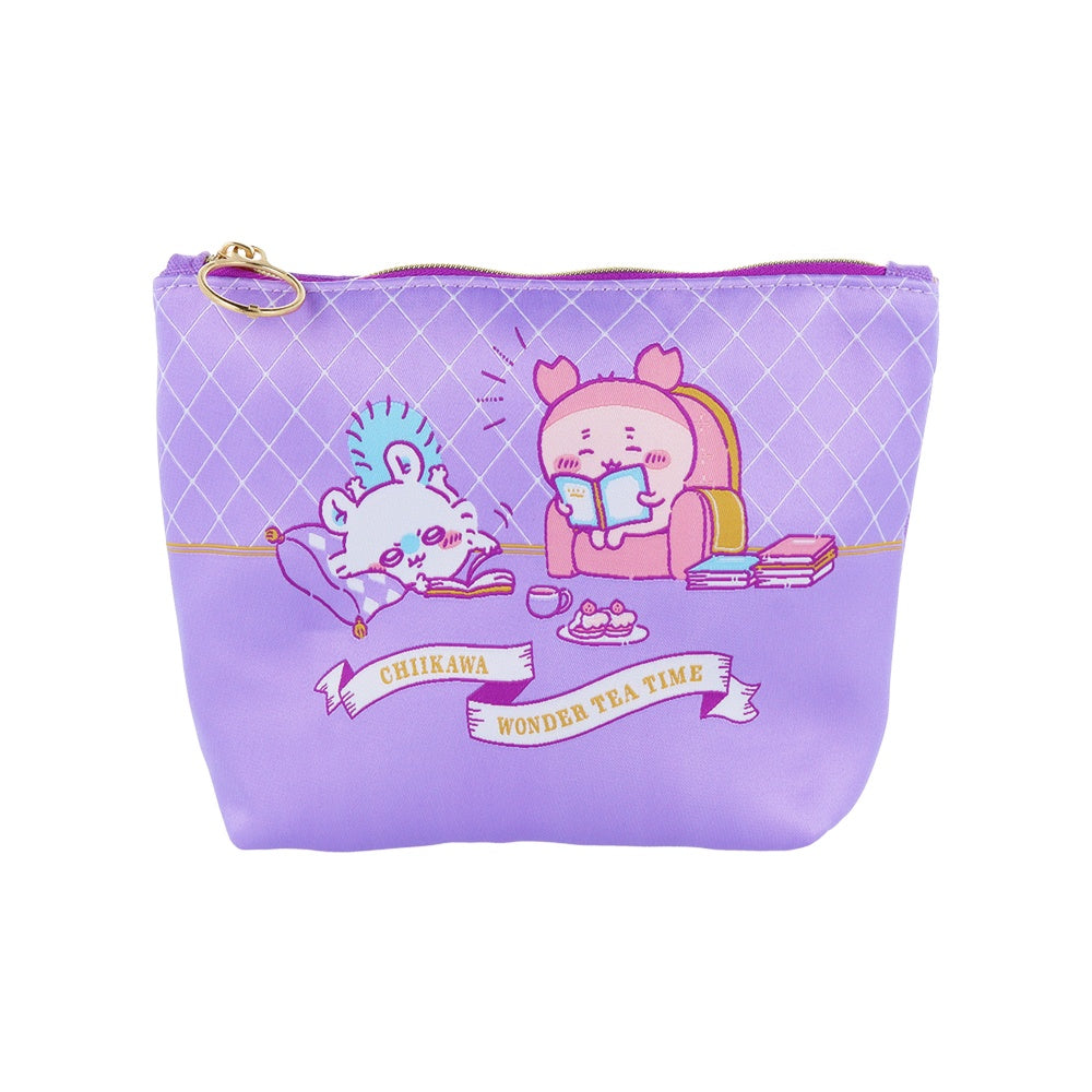 吉伊卡哇 萊皮亞織小袋（茶時B） ちいかわ レピア織ポーチ（ティータイムB）