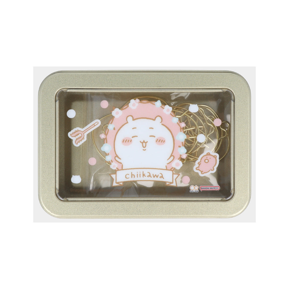 吉伊卡哇 鐵盒夾子（吉伊卡哇） ちいかわ 缶入クリップ（ちいかわ）
