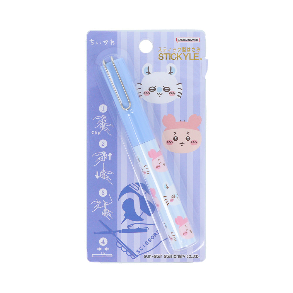 吉伊卡哇 Stick 剪刀 (小桃鼠×古本屋) ちいかわ スティッキールはさみ（モモンガ×古本屋）