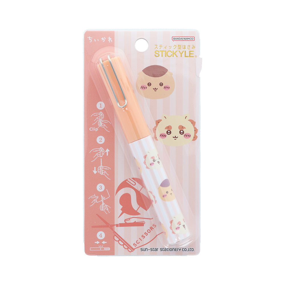 吉伊卡哇 Stick 剪刀 (栗子饅頭×風獅爺) ちいかわ スティッキールはさみ（くりまんじゅう×シーサー）