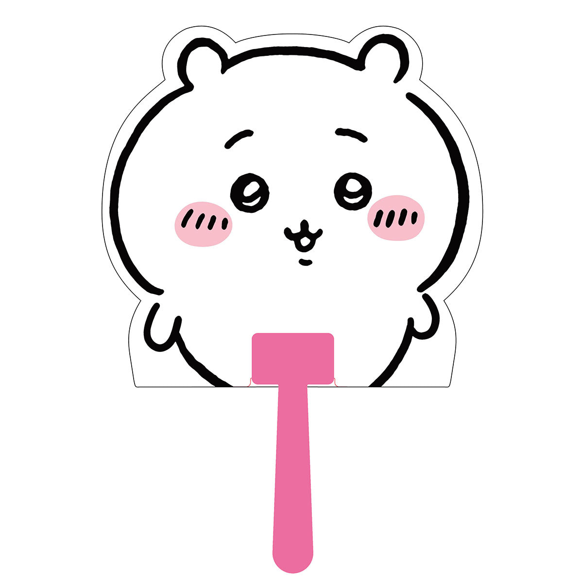 吉伊卡哇 切割扇子（吉伊卡哇2） ちいかわ ダイカットうちわ（ちいかわ2）