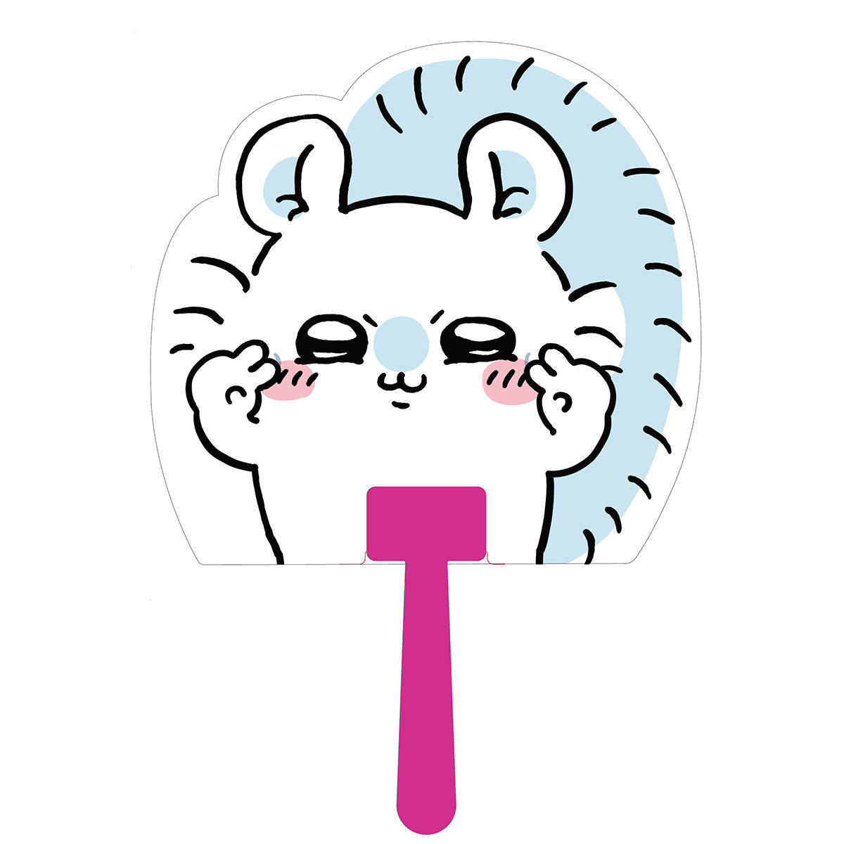 吉伊卡哇 切割扇子（莫莫加） ちいかわ ダイカットうちわ（モモンガ）