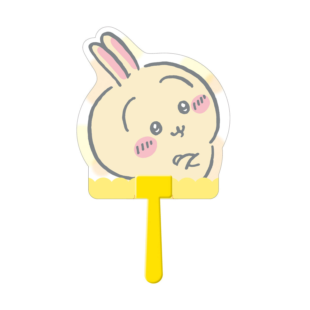 立體圓扇（兔子3） ダイカットうちわ（うさぎ3）