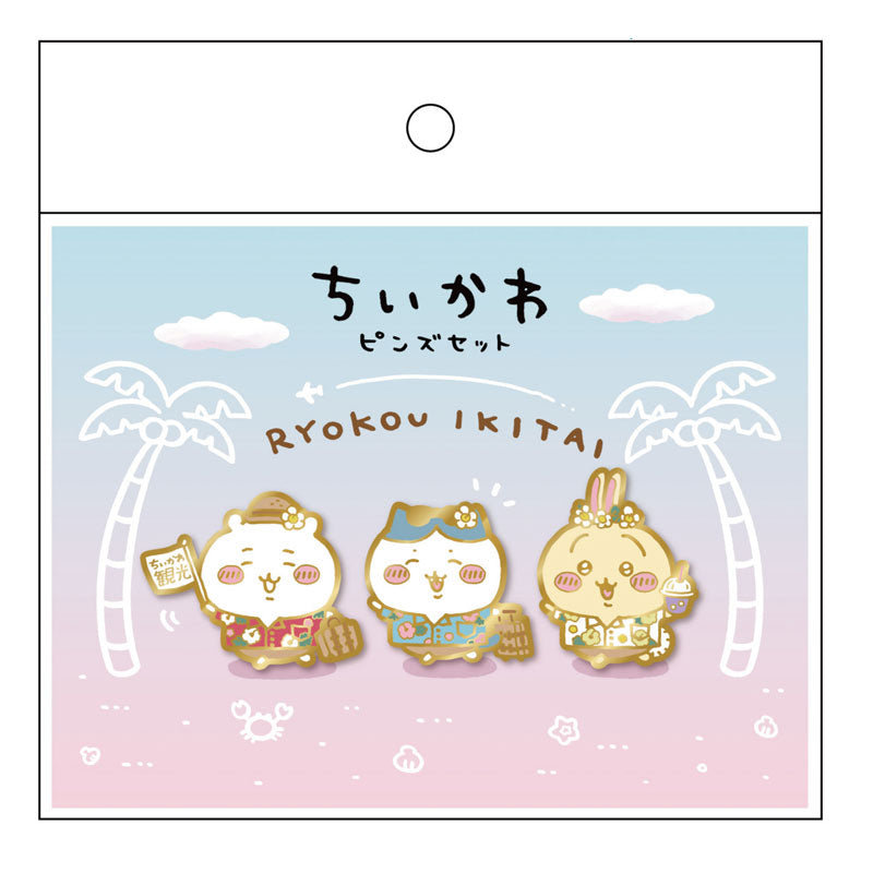 吉伊卡哇 胸針套組 吉伊卡哇觀光 ちいかわ ピンズセット ちいかわ観光