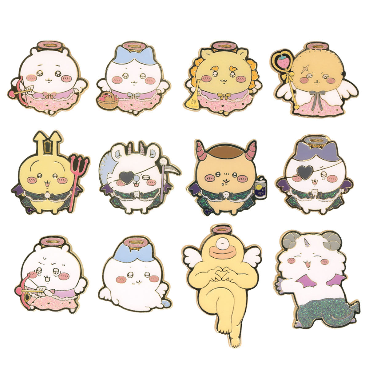 吉伊卡哇 天使?惡魔 胸針收藏（全12種）1BOX 12個入 ちいかわ てんし♡あくま ピンズコレクション（全12種）1BOX 12個入