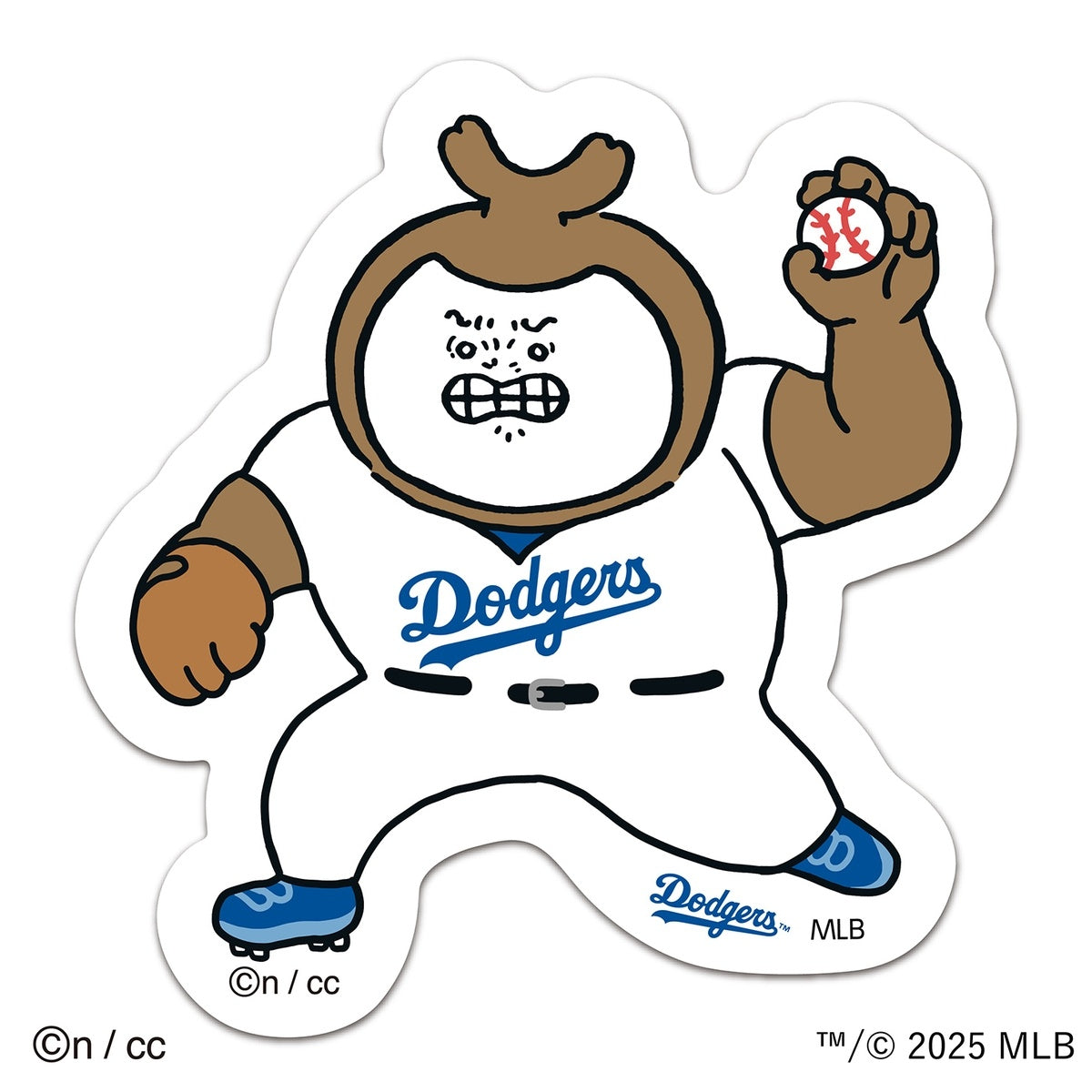 吉伊卡哇×MLB TOKYO SERIES 不規則貼紙 ⑮ 甲蟲（大） ちいかわ×MLB TOKYO SERIES ダイカットステッカー⑮カブトムシ（大）