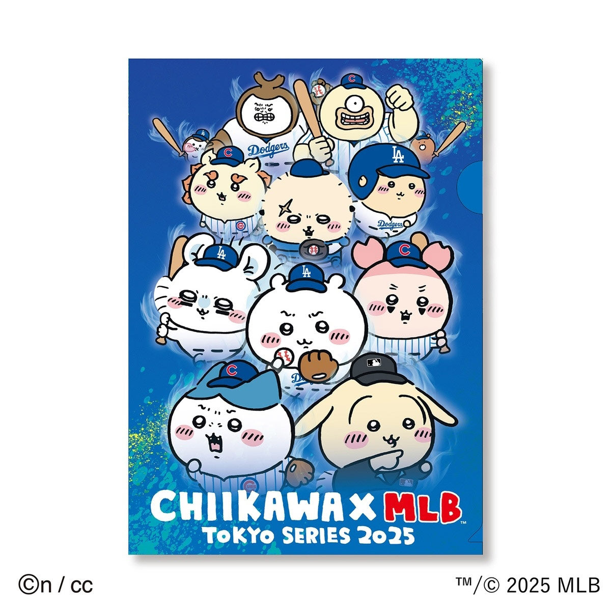 吉伊卡哇×MLB TOKYO SERIES 透明文件夾 ① ちいかわ×MLB TOKYO SERIES クリアファイル①