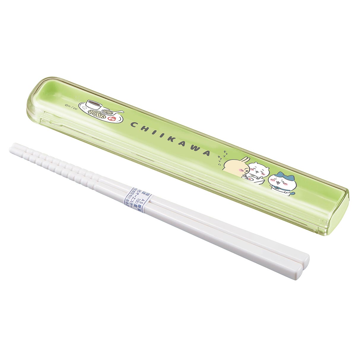 吉伊卡哇 拉蓋式筷子盒組（麵條拼盤） ちいかわ 引フタ箸箱セット（チュルチュルプレート）