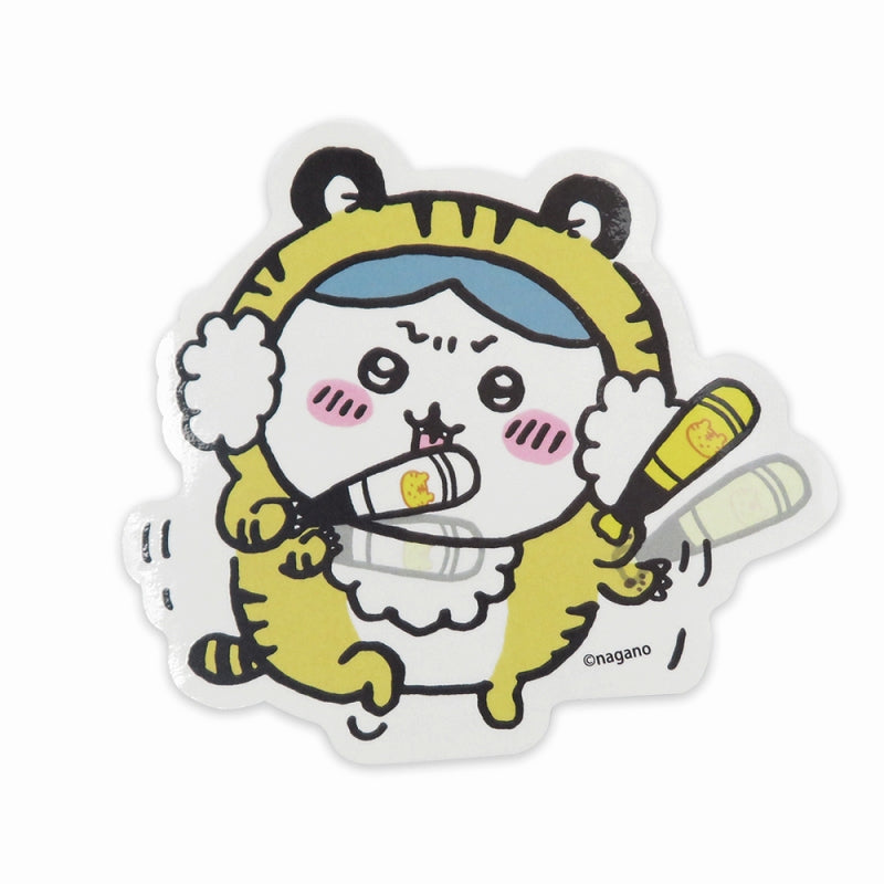 吉伊卡哇 剪影貼紙 老虎風格（小八貓） ちいかわ ダイカットステッカー タイガースタイル ハチワレ