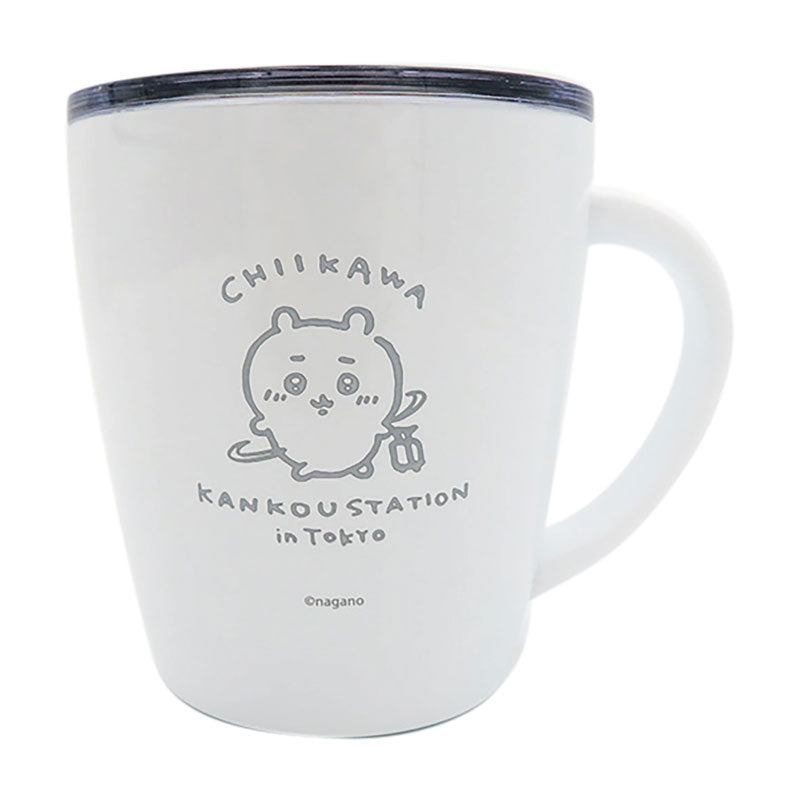 吉伊卡哇 蓋子不鏽鋼馬克杯（吉伊卡哇觀光） ちいかわ フタ付きステンレスマグ（ちいかわ観光）
