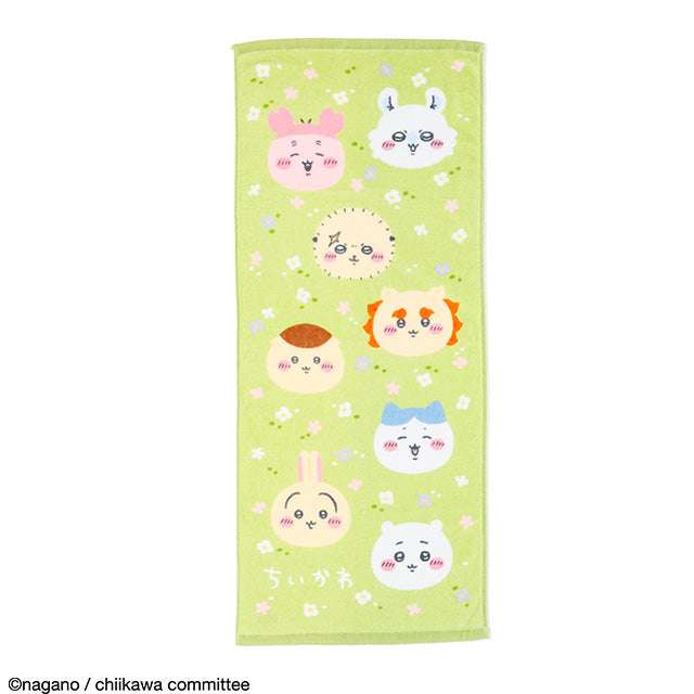 吉伊卡哇 毛巾 (花田與吉伊卡哇們) ちいかわ フェイスタオル（お花畑とちいかわたち）