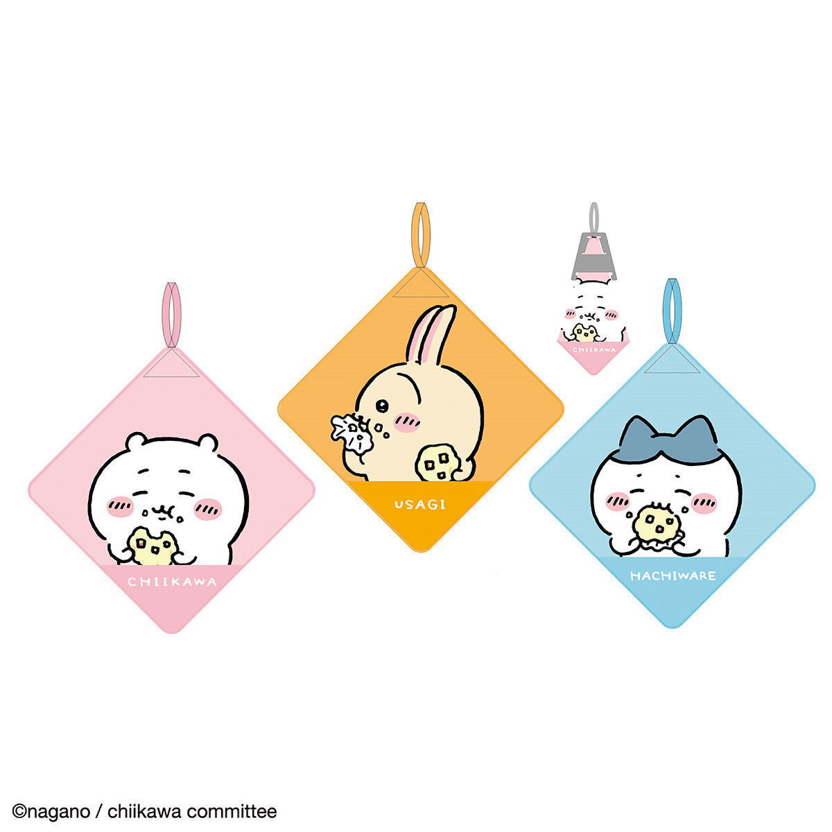 吉伊卡哇 掛圈毛巾3P（吉伊卡哇們的臉） ちいかわ ループタオル3枚組（ちいかわたちのおかお）