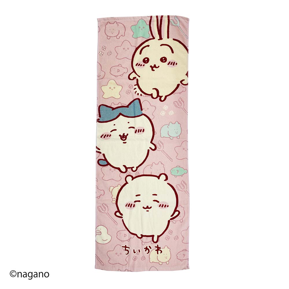 吉伊卡哇 兒童浴巾（開心吉伊卡哇） ちいかわ ジュニアバス用バスタオル（るんるんちいかわ）