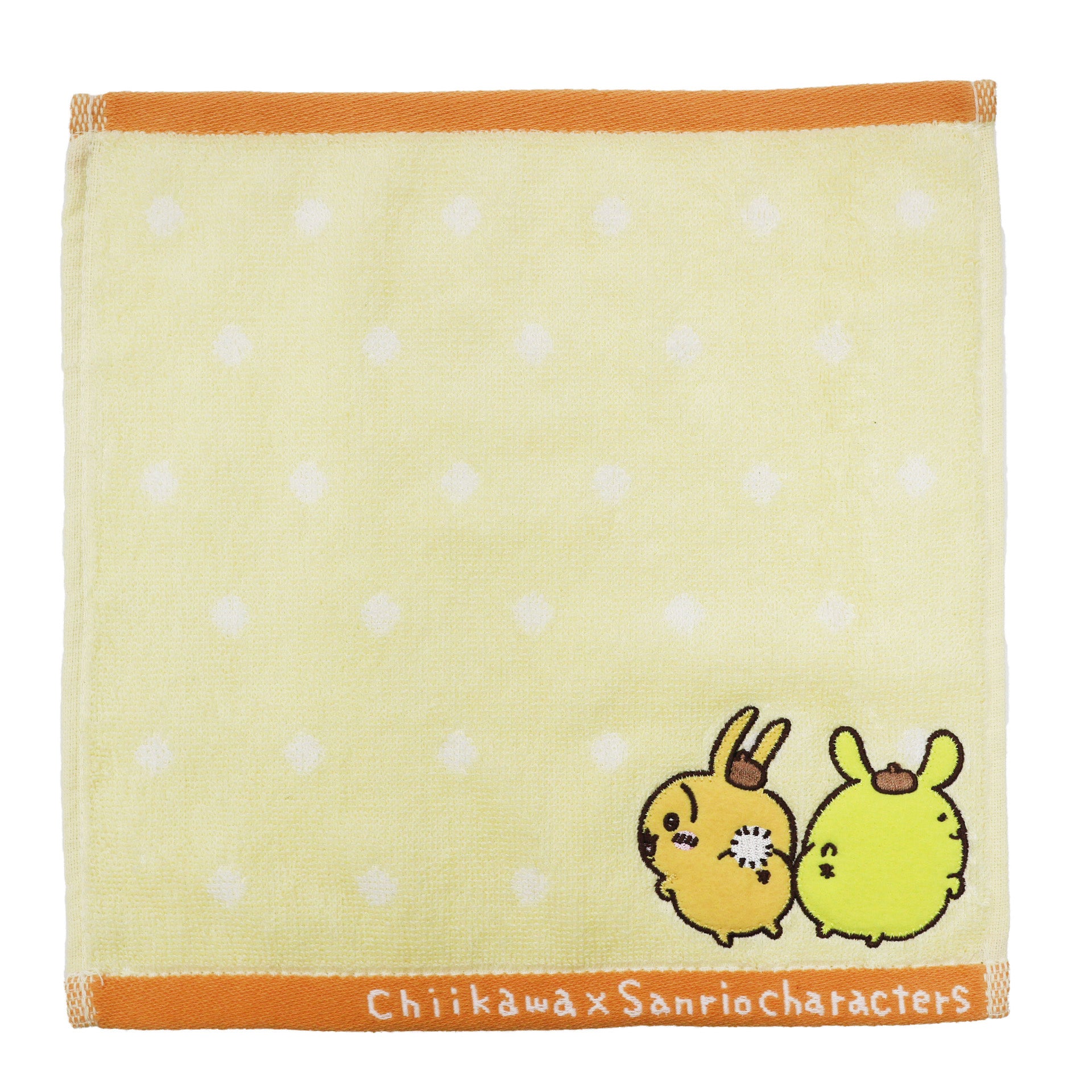 吉伊卡哇×三麗鷗角色 迷你毛巾（兔子與布丁狗） ちいかわ×サンリオキャラクターズ ミニタオル（うさぎとポムポムプリン）