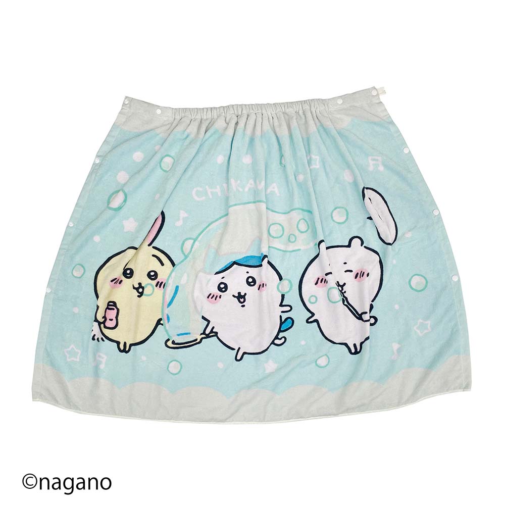 吉伊卡哇 80cm長捲巾（快樂的泡泡） ちいかわ 80cm丈巻きタオル（たのしいシャボン玉）