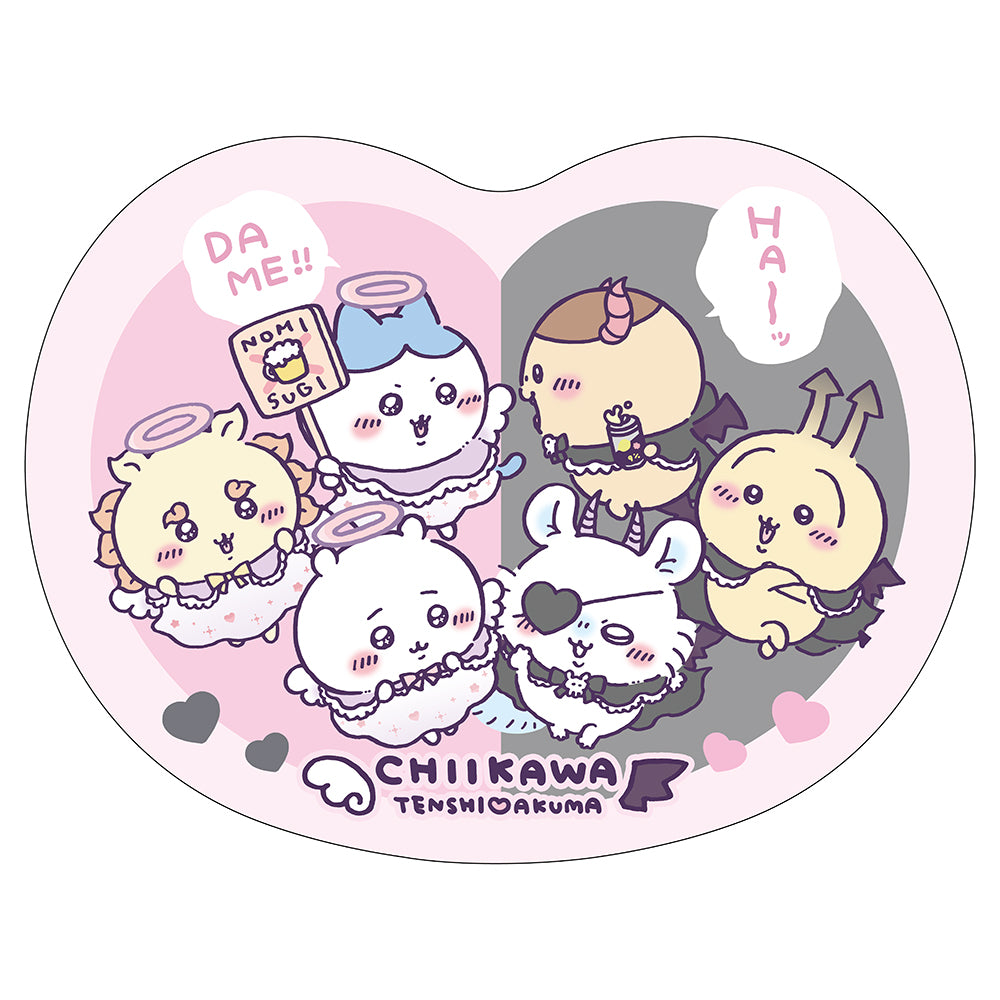 吉伊卡哇 天使?惡魔 愛心靠枕 ちいかわ てんし♡あくま ハートクッション