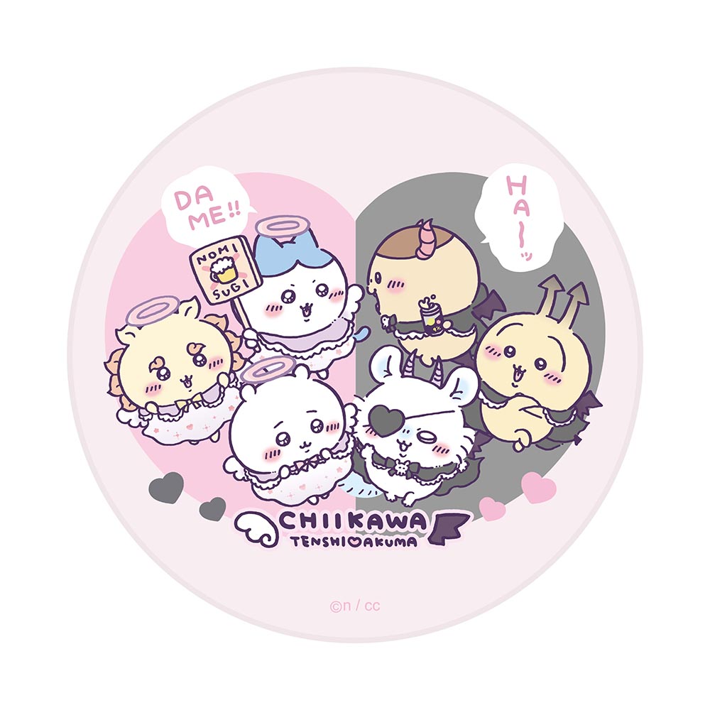 吉伊卡哇 天使?惡魔 吸水杯墊（天使＆惡魔） ちいかわ てんし♡あくま 吸水コースター（てんし＆あくま）