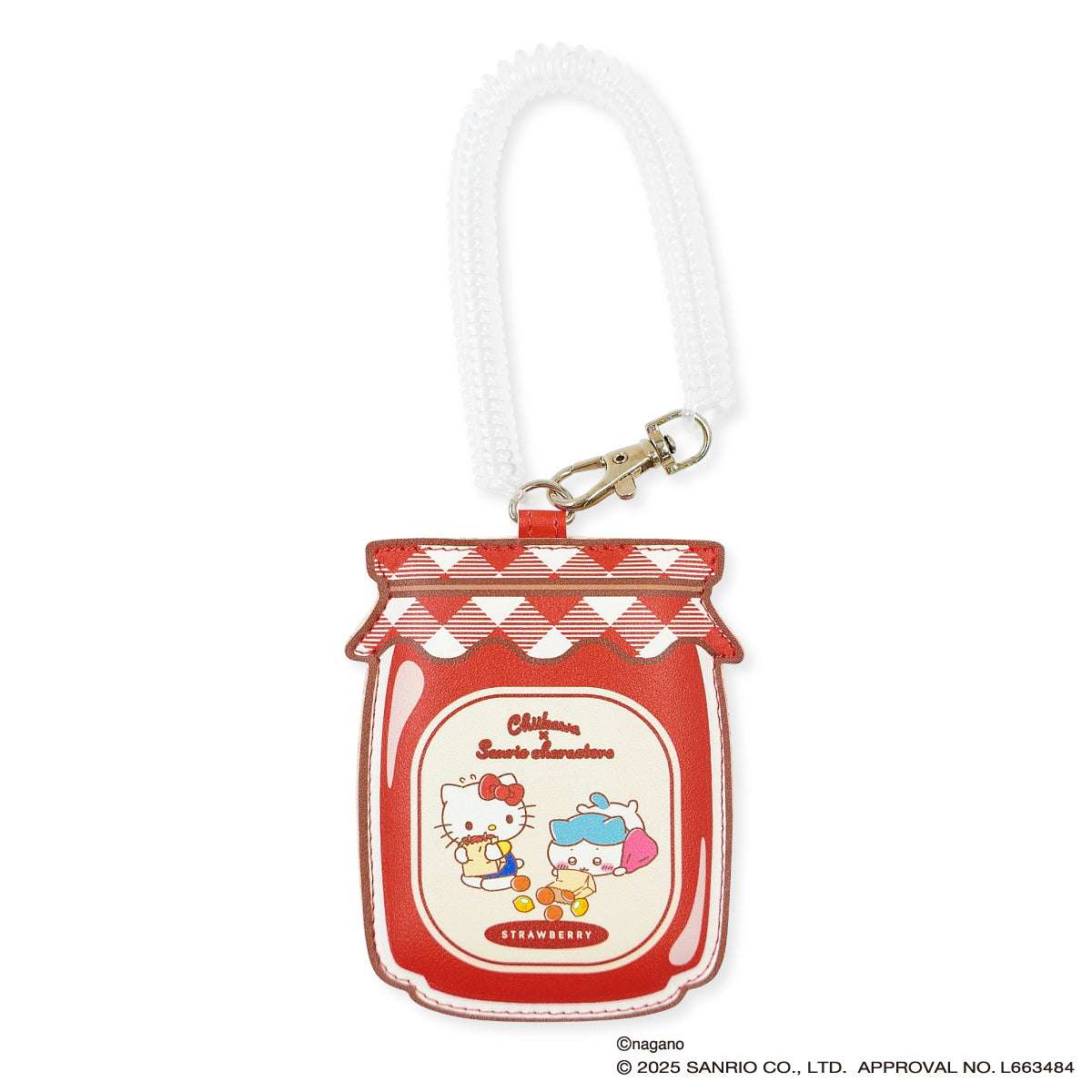 吉伊卡哇 × 三麗鷗角色 仿異形卡套 (小八貓 & 凱蒂貓) ちいかわ×サンリオキャラクターズ スーパーマーケットなフェイクダイカットパスケース（ハチワレ＆ハローキティ）