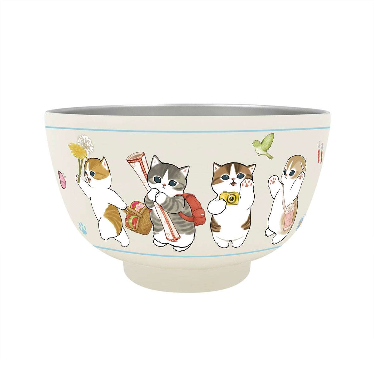 mofusand 真空雙層碗 450 毫升（出發進發） mofusand 真空二重お椀 450ml(出発進行)