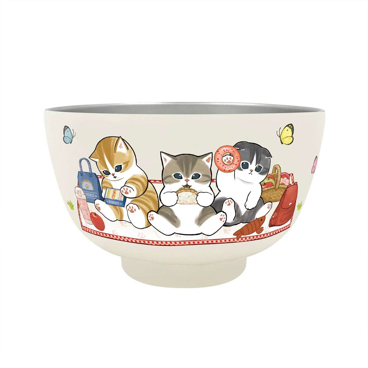 mofusand 真空雙層碗 450 毫升（野餐） mofusand 真空二重お椀 450ml(ピクニック)