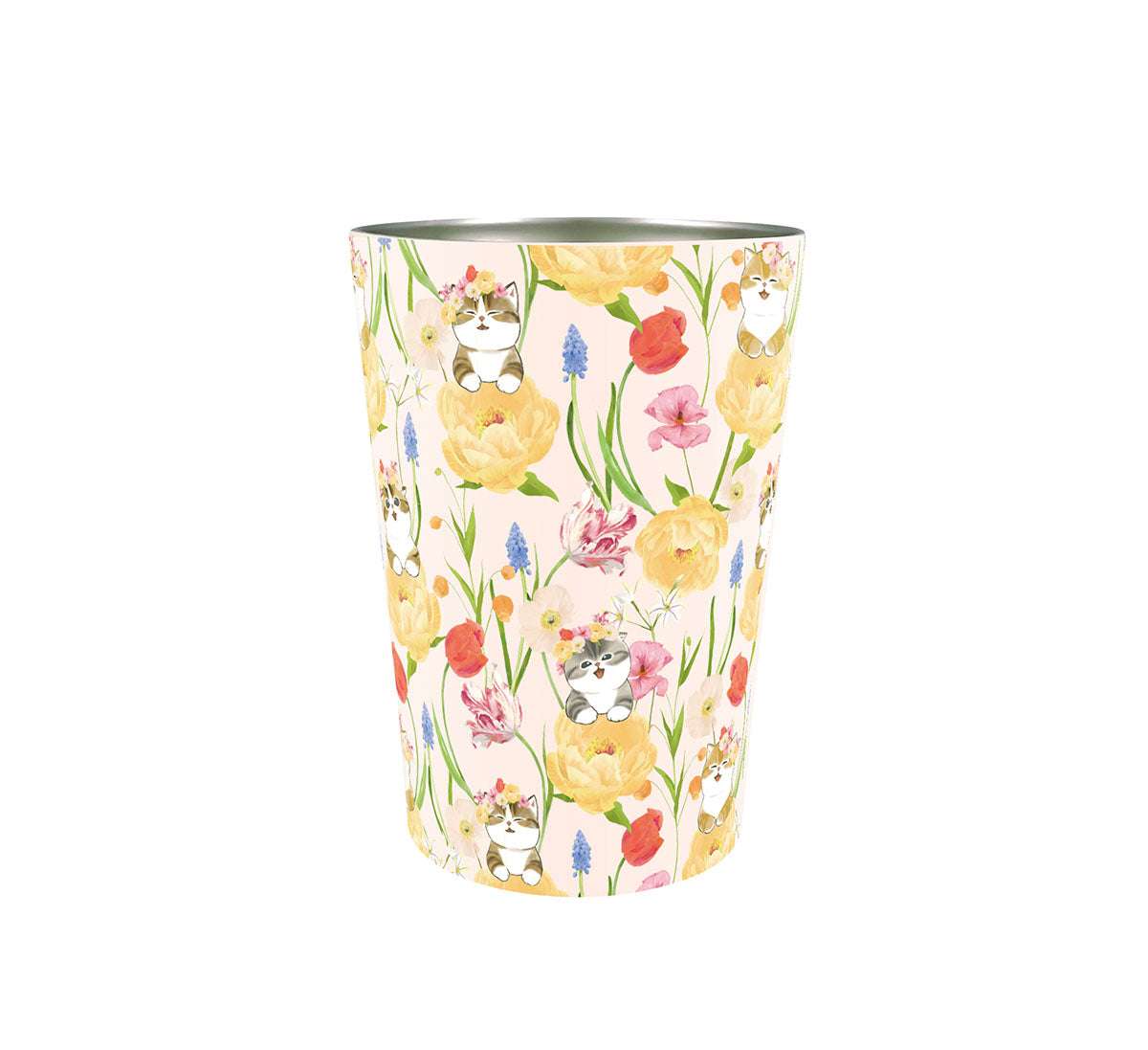 mofusand×日比谷花壇 2WAY真空雙層保溫杯 M（春日） mofusand×日比谷花壇 2WAY真空二重タンブラーM(スプリング)