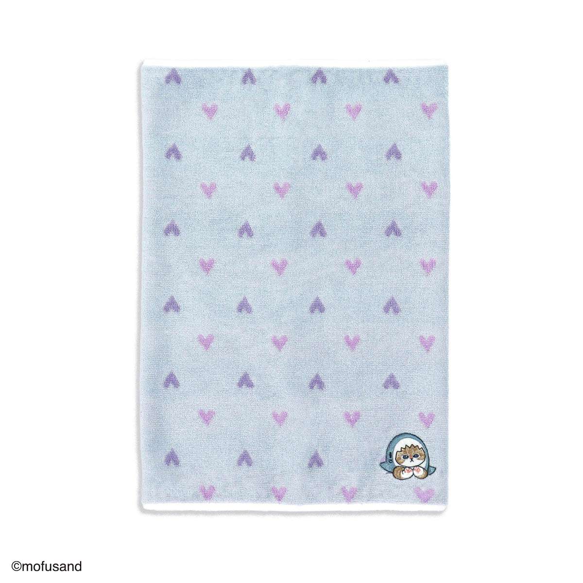 mofusand 浴髮巾 (點綴款 藍色) mofusand ヘアターバン(ちょこんと ブルー)