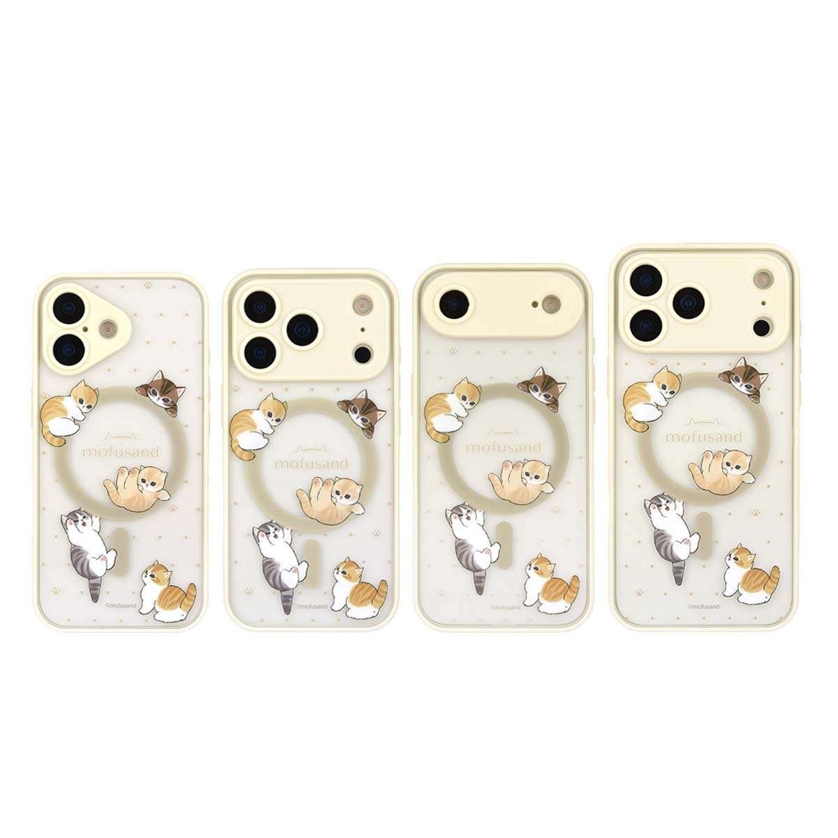 mofusand IIIIfit Plump Frame iPhone MagSafe 保護殼（貓貓） mofusand IIIIfit プランプフレーム iPhone17シリーズ/Air MagSafe対応ケース(にゃんこ)
