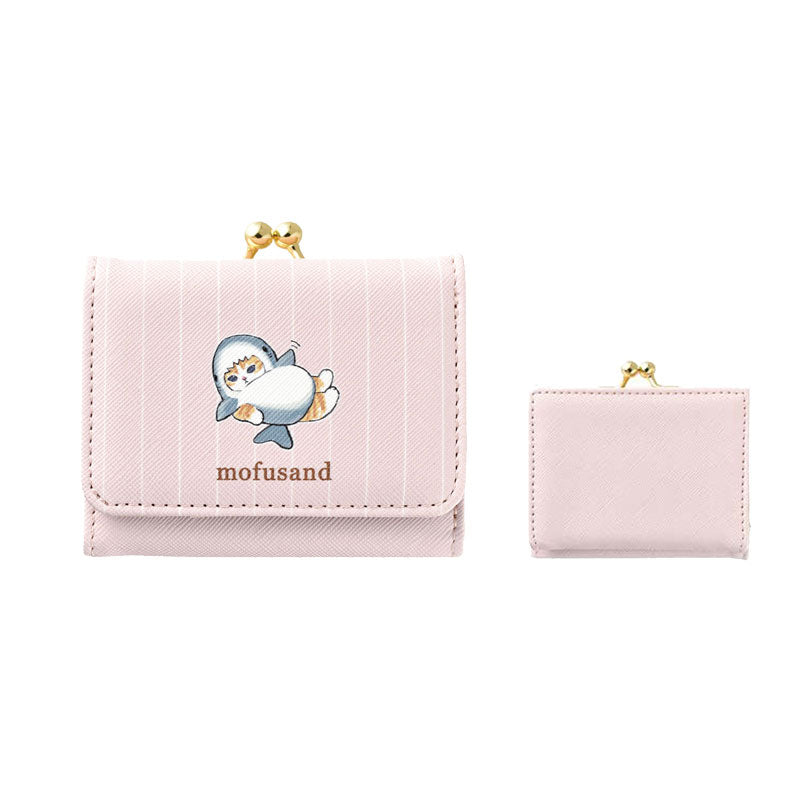 mofusand 三位化錢包（鯊魚貓) mofusand 三つ折り財布(サメにゃん)