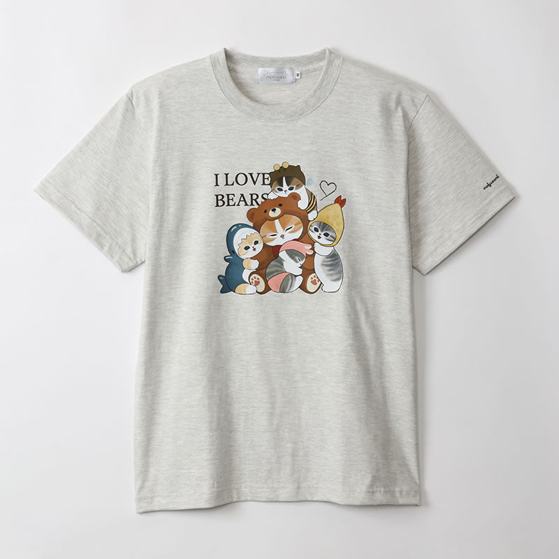 mofusand展覽T-襯衫大型燕麥片 mofusand展 Tシャツ 大集合 オートミール