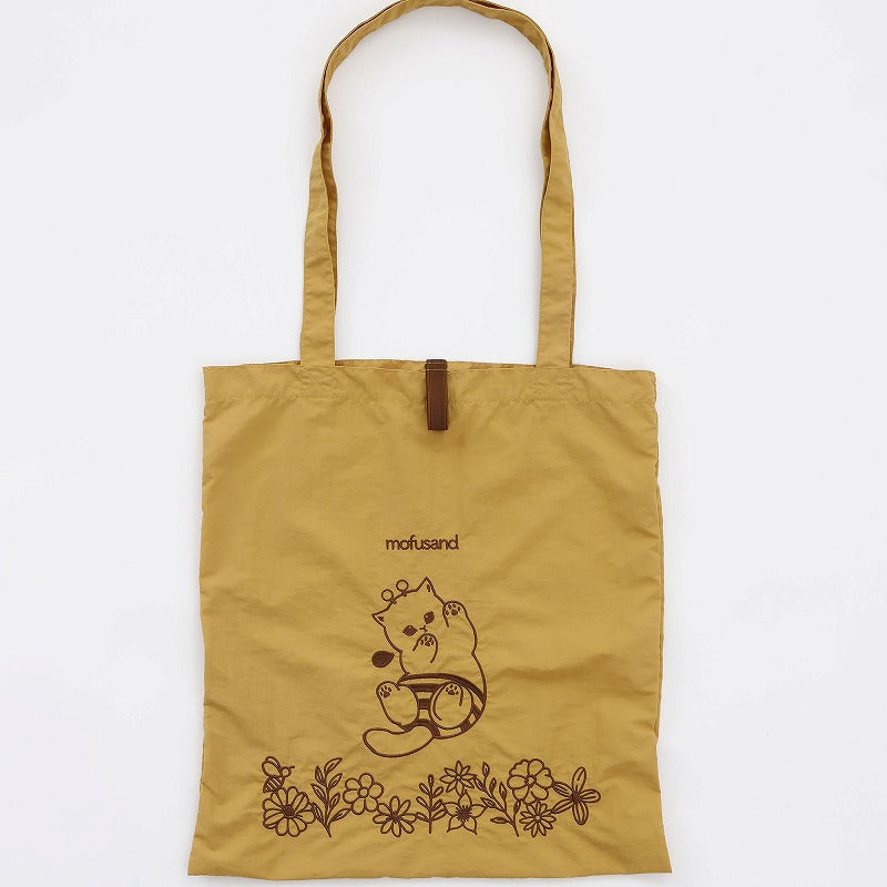 mofusand 刺繡手提袋蜜蜂Nyan黃色 mofusand 刺繍トートバッグ ハチにゃん イエロー