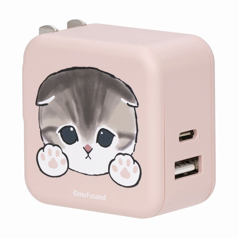 mofusand 2個單位同時充電/32W AC適配器（PAWS） mofusand 2台同時充電/32W ACアダプタ(肉球)