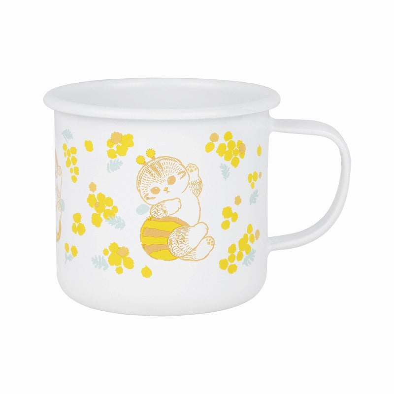 mofusand 摔跤瑪格杯（含羞草） mofusand ホーローマグカップ(ミモザ)