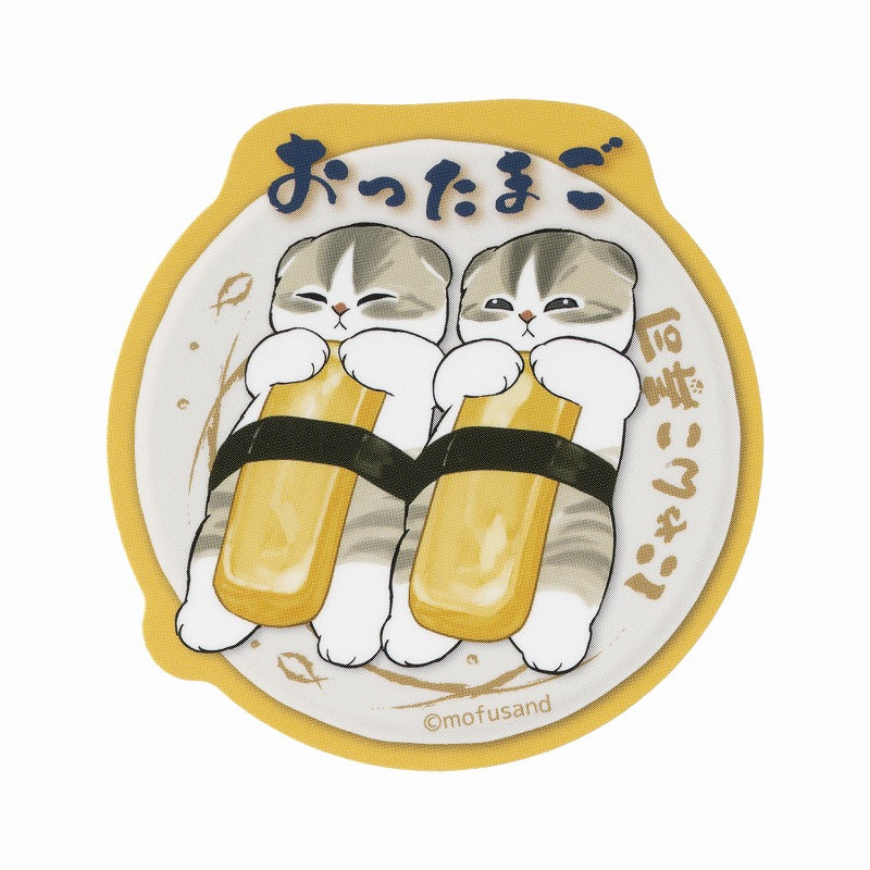 mofusand 貓壽司 – 可以連接到智能手機（Otamago）的貼紙尺寸 mofusand にゃんこ寿司 スマホに貼れるサイズのステッカー(おったまご)