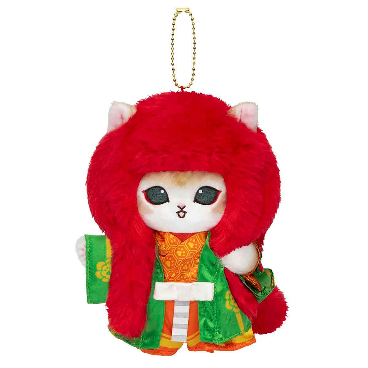 mofusand mofumofu旅行 歌舞伎貓吊飾(小狮) mofusand もふもふジャーニー 歌舞伎にゃんマスコット(仔獅子)