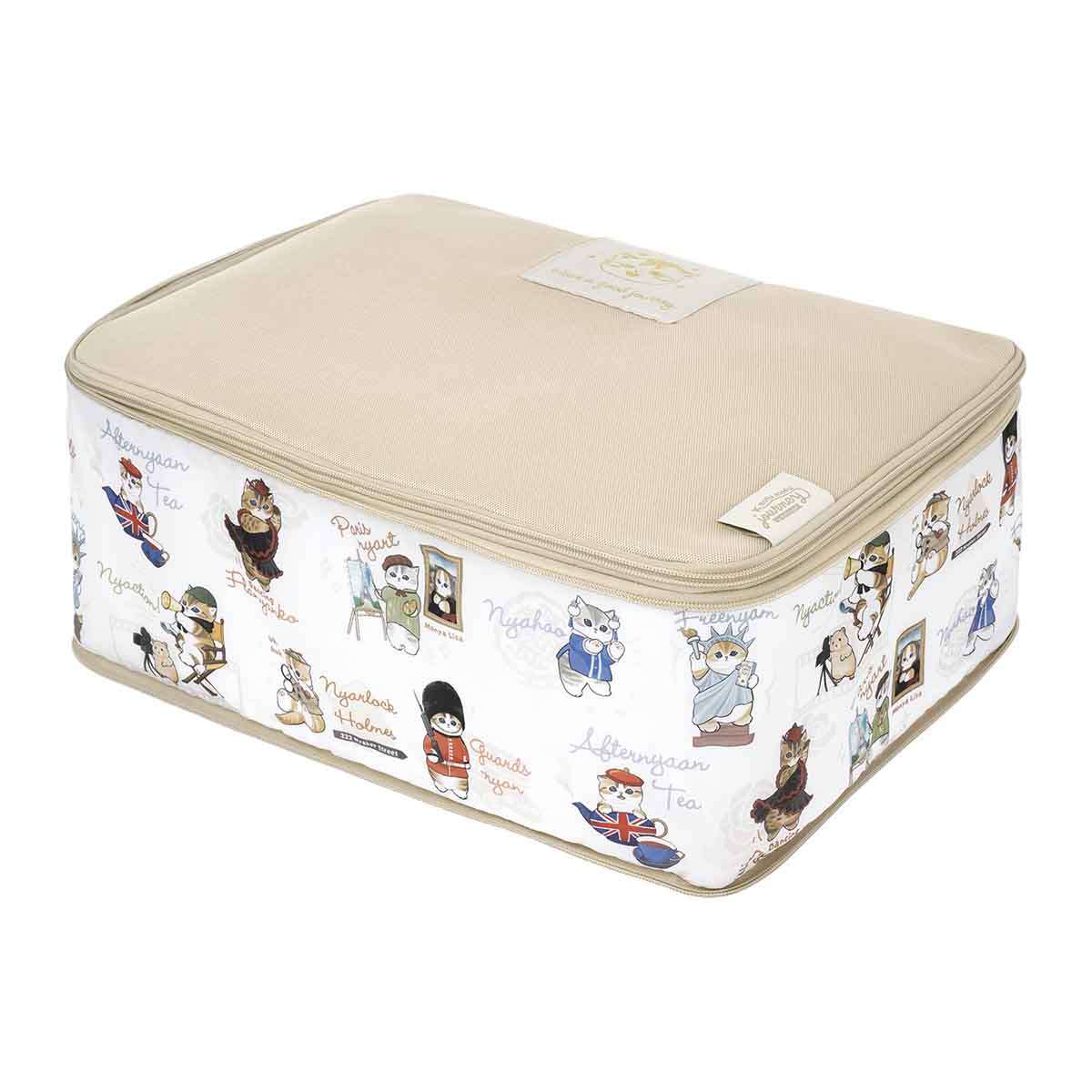 mofusand mofumofu旅行 網眼壓縮收納袋 大號 mofusand もふもふジャーニー メッシュな圧縮収納バッグLサイズ