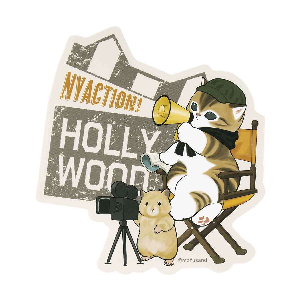 mofusand mofumofu旅行 大號貼紙(導演貓) mofusand もふもふジャーニー 大きめサイズステッカー(監督にゃん)