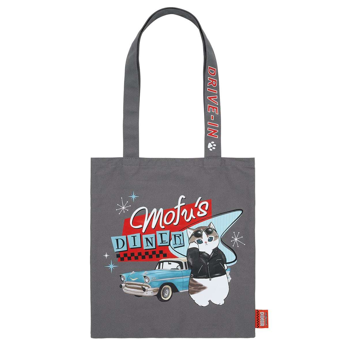 mofusand 美式餐廳托特包（皮夾克貓） mofusand ダイナー デイリーユーストート(革ジャンにゃん)