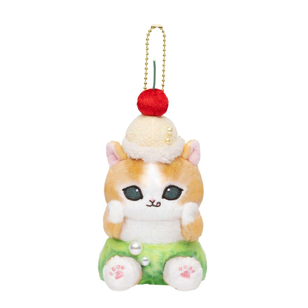 mofusand 美式餐廳吊飾（冰淇淋蘇打貓） mofusand ダイナー マスコット(クリームソーダにゃん)