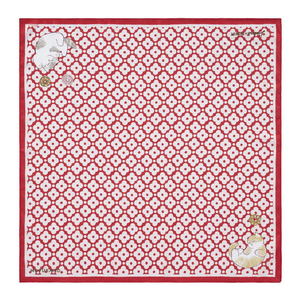 mofusand 咖啡與甜甜圈 絲巾 mofusand COFFEE AND DONUTS スカーフ