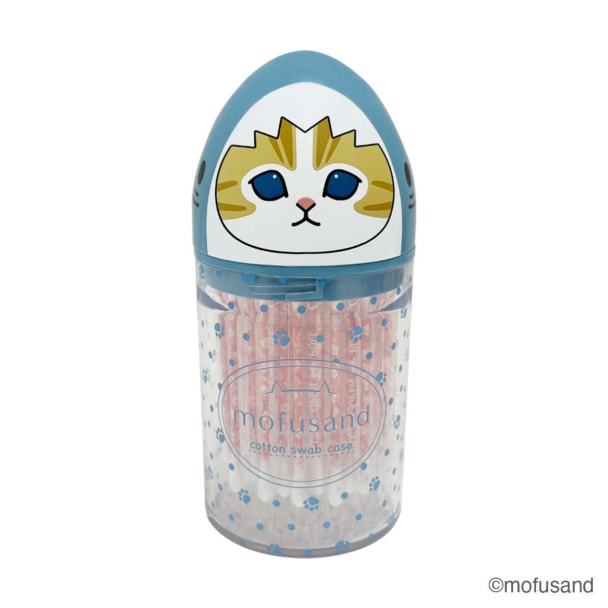 mofusand 盒裝棉花棒（鯊魚貓） mofusand パックンめんぼう(サメにゃん)