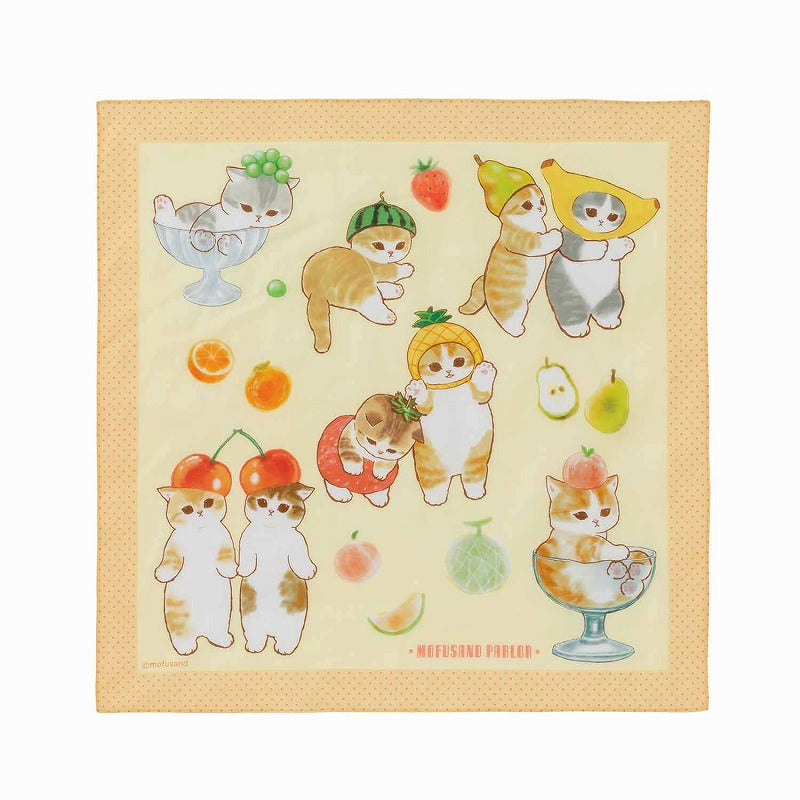 mofusand Bandana Kinkachi（水果貓孩子） mofusand バンダナハンカチ(フルーツにゃんこ)