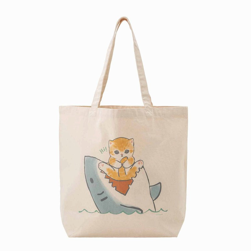mofusand 大手提袋（鯊魚貓)mofusand 大きめトートバッグ(サメにゃん)