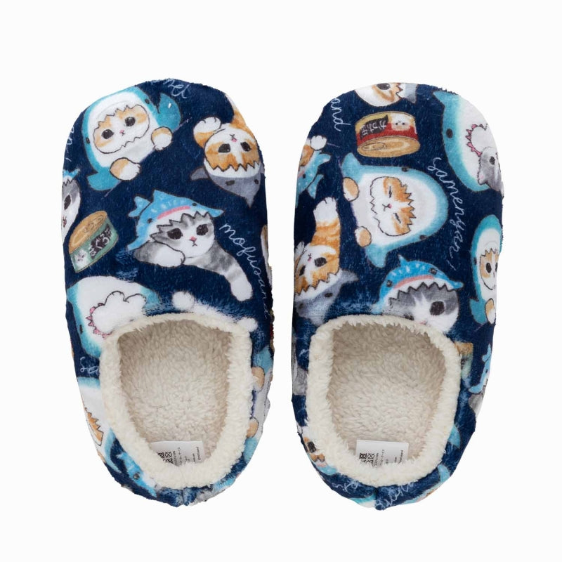 mofusand 溫暖的房間鞋（海軍） mofusand あったかルームシューズ(ネイビー)