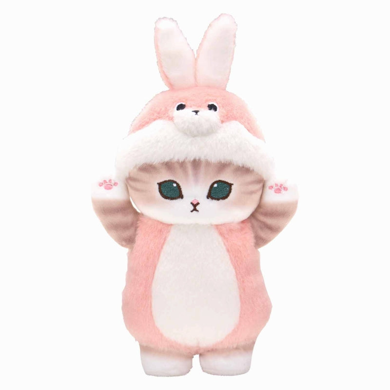 mofusand 貓Nyan填充玩具SS（兔兔） mofusand 着ぐるみにゃん ぬいぐるみSS(うさぎ)