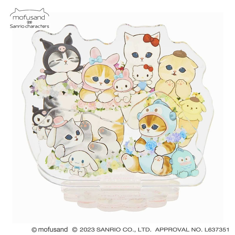 mofusand×三麗鷗 層丙烯酸架（ohana） mofusand×サンリオキャラクターズ レイヤーアクリルスタンド(おはな)