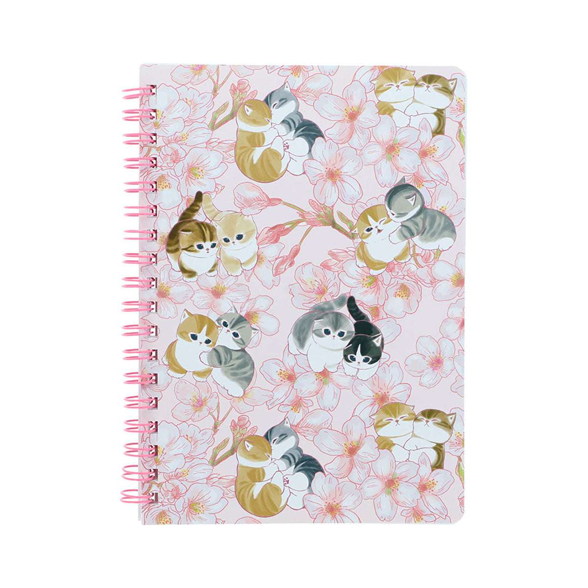 mofusand×日比谷花壇 B6雙環筆記本（櫻花） mofusand×日比谷花壇 WリングノートB6(さくら)