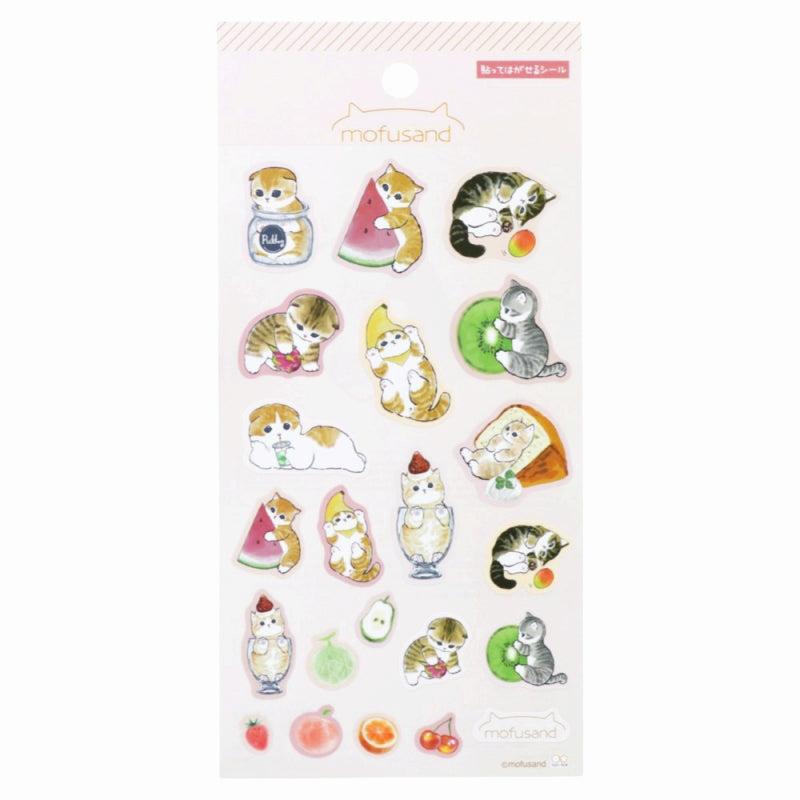 mofusand 座封（水果） mofusand シートシール(フルーツ)