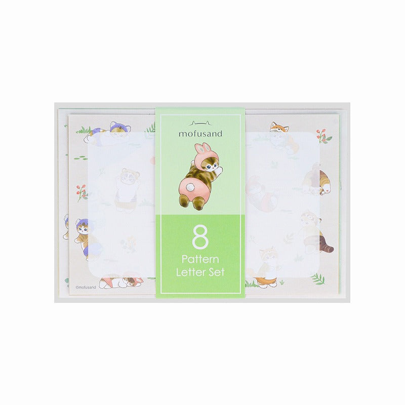 mofusand 8圖案字母集（Nyanpantu！） mofusand 8柄レターセット(にゃんぱんつ！)
