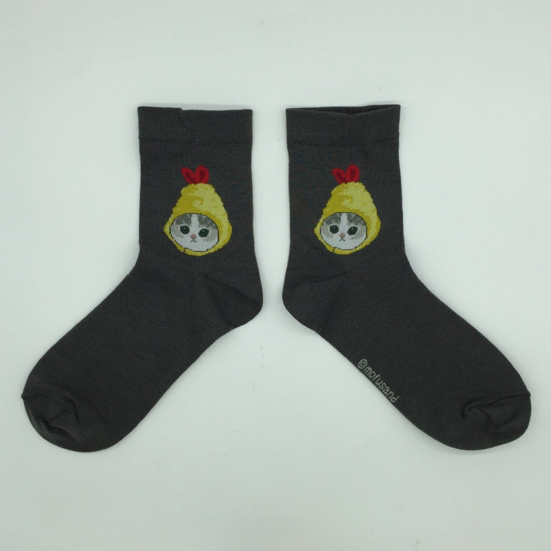 mofusand 船員襪（炸蝦貓) mofusand クルーソックス(えびにゃん)